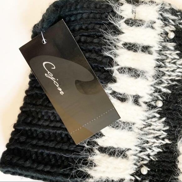 Cejon Fair Isle Pearled Scarf - Picture 5 of 6